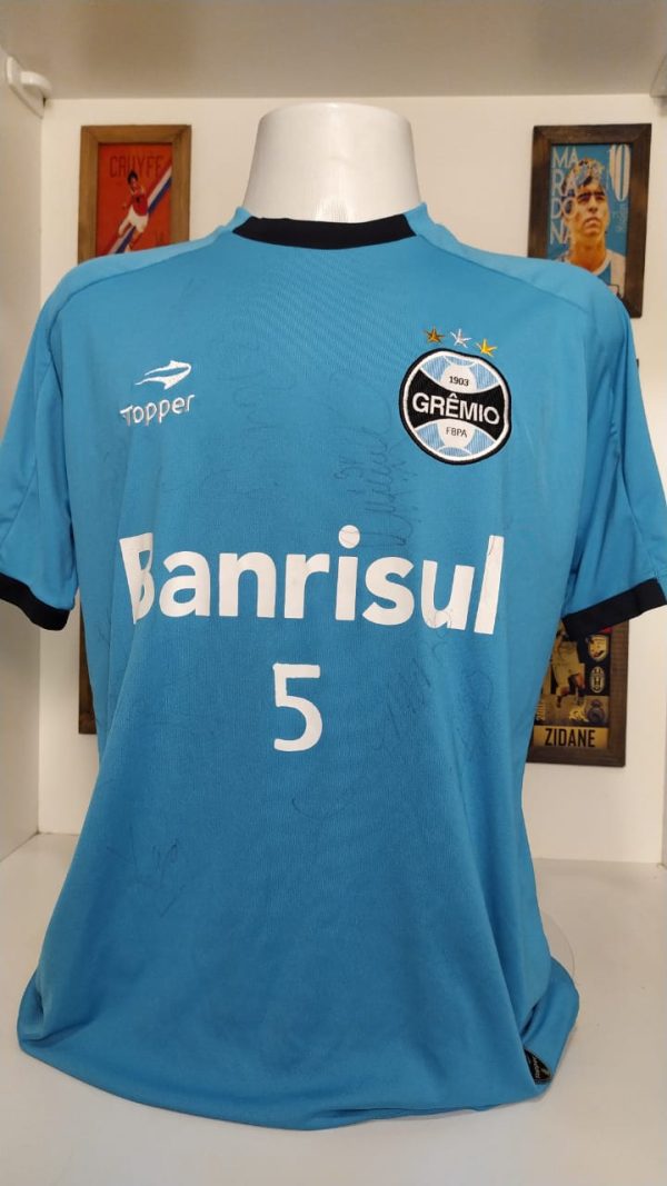 Camisa Grêmio Topper treino autografada