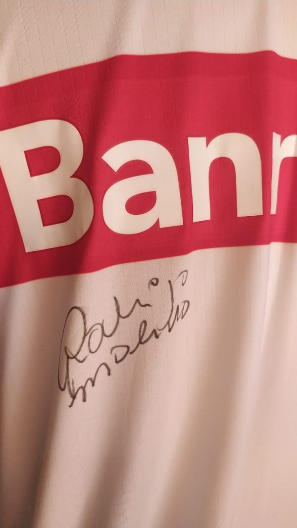 Camisa Internacional Reebok 2011 Rodrigo Moledo Audi Cup autografada - Imagem 4