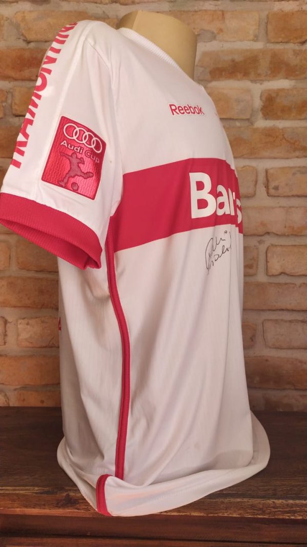 Camisa Internacional Reebok 2011 Rodrigo Moledo Audi Cup autografada - Imagem 5