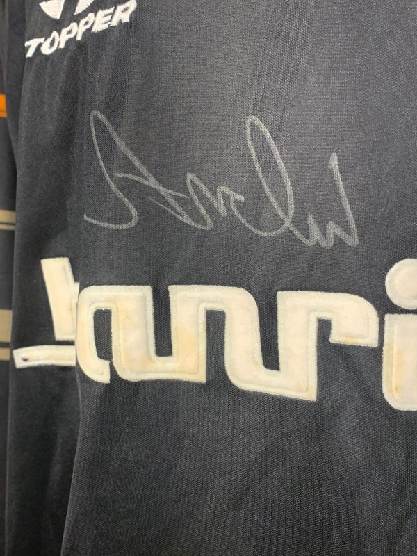 Camisa Internacional Topper 2004 André goleiro autografada mangas longas - Imagem 4