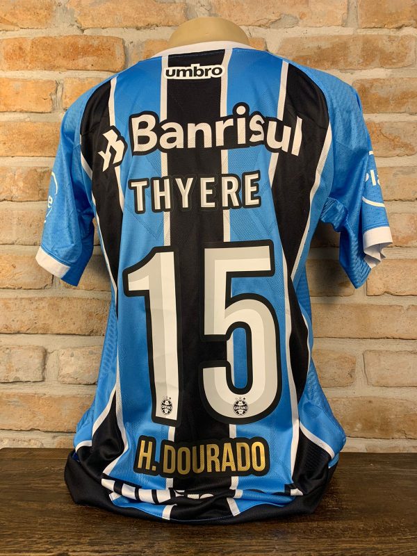 Camisa Grêmio Umbro 2017 Thyere Hélio Dourado jogo único - Imagem 4