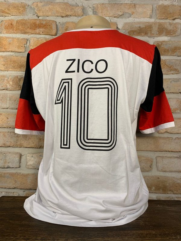Camisa Flamengo Zico 1981 Retrô licenciada - Imagem 2