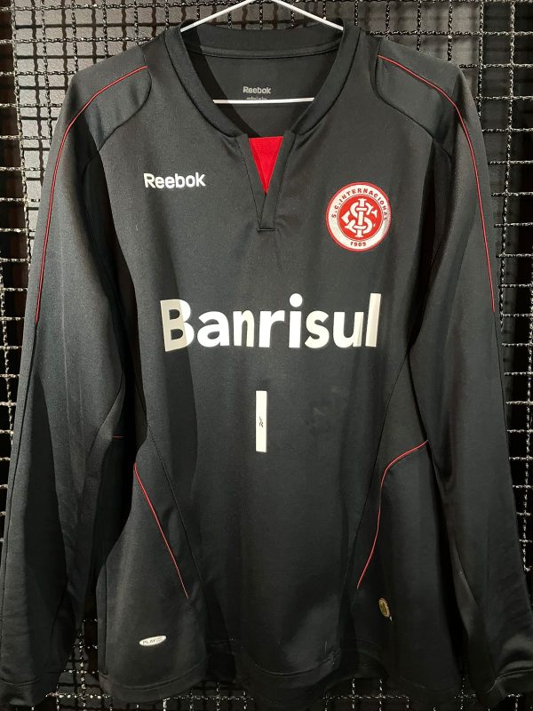 Camisa Internacional Reebok 2010 Libertadores da América goleiro Lauro mangas longas