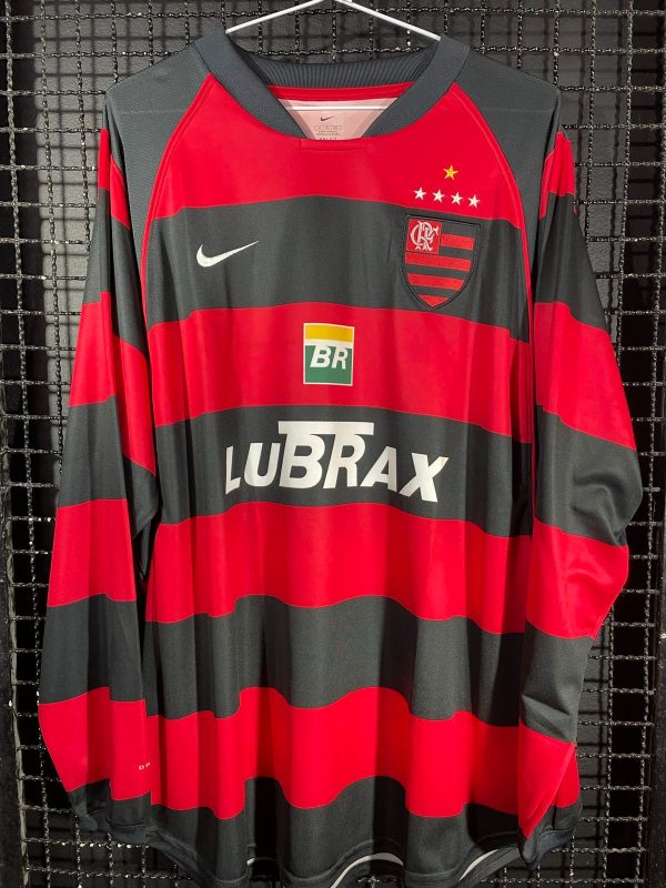 Camisa Flamengo Nike 2001 Rubro-negra mangas longas