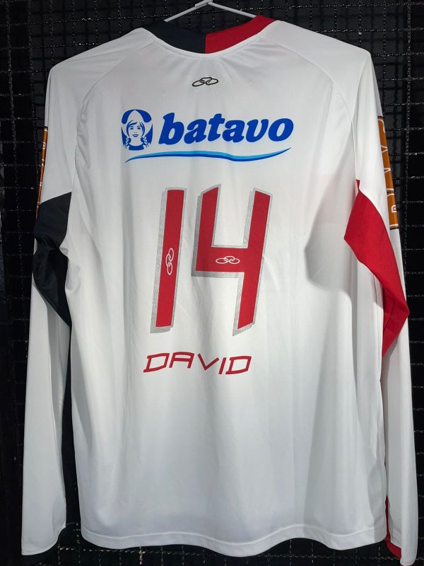 Camisa Flamengo Olympikus 2010 branca mangas longas David - Imagem 2