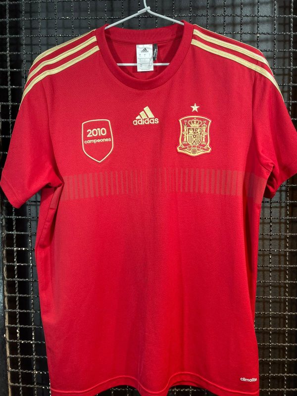 Camisa Espanha Adidas 2010 comemorativa