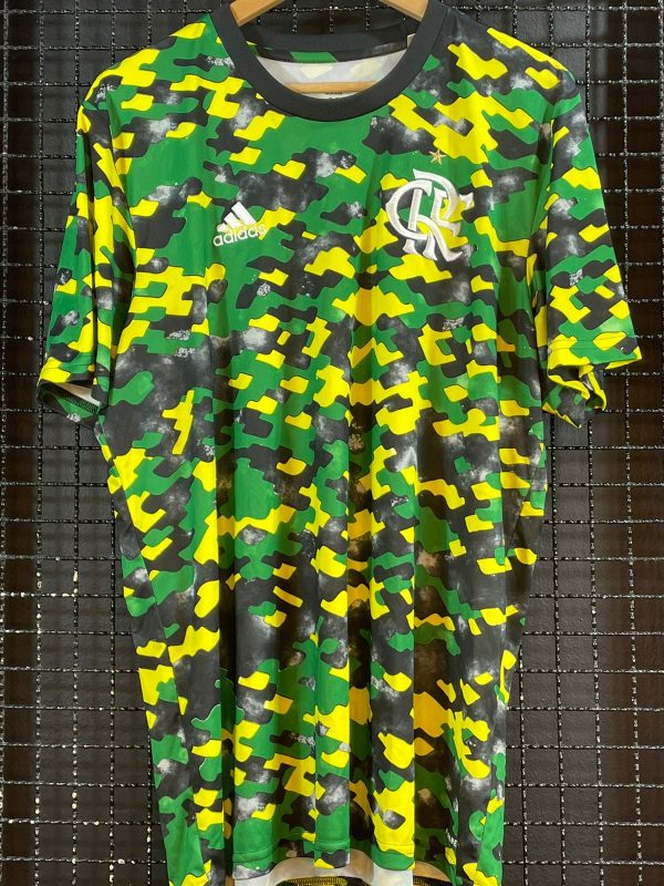 Camisa Flamengo Adidas 2021 pré-jogo camuflada