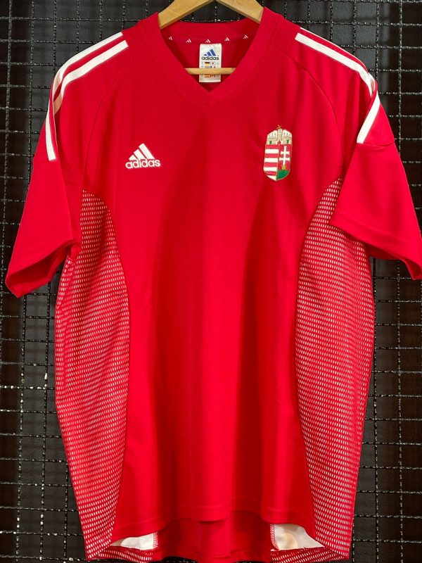Camisa Hungria Adidas 2002 vermelha